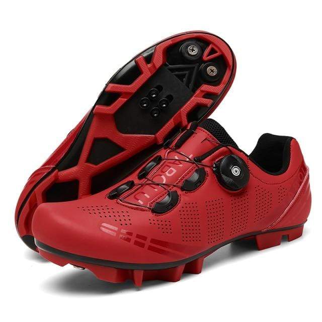 Survival Gears Depot Cycling Shoes MTB Red / 5.5 Road Cycling SPD SL Lock Shoes