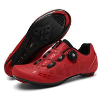 Thumbnail for Survival Gears Depot Cycling Shoes Road Bike Red / 5.5 Road Cycling SPD SL Lock Shoes