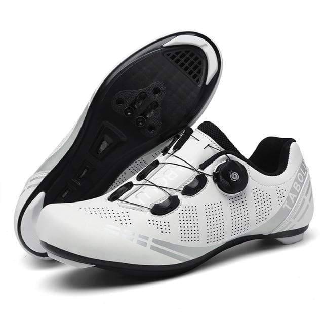 Survival Gears Depot Cycling Shoes Road Bike White / 5.5 Road Cycling SPD SL Lock Shoes