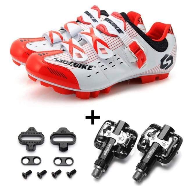 Survival Gears Depot Cycling Shoes White Set / 46 Athletic Professional Self-Locking Cycling Shoe