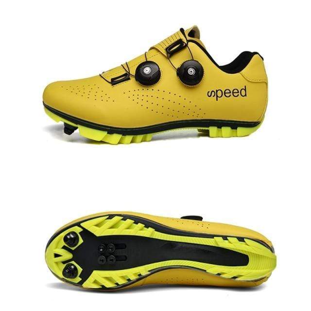 XTERNITY Official Store Cycling Shoes Yellow MTB / 5 Ultralight SPD Cycling Shoe