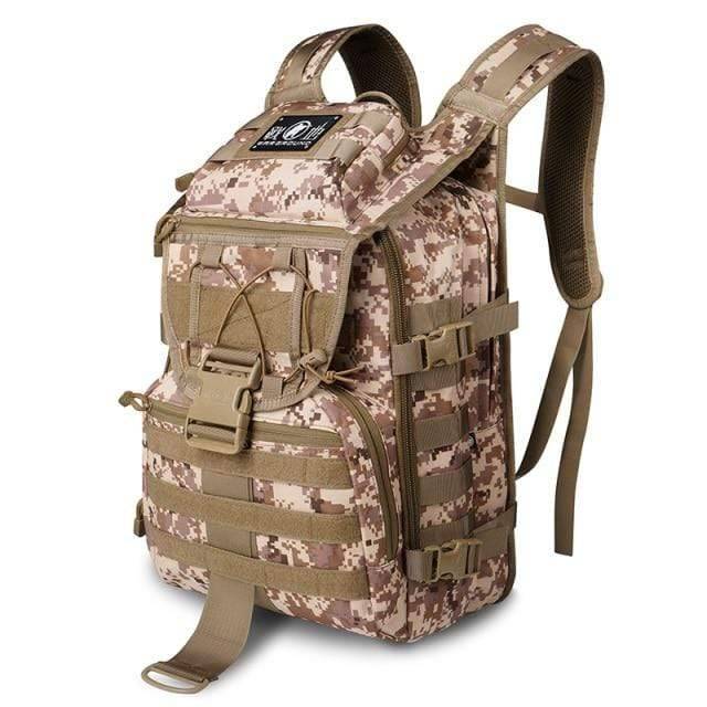 Wiio Digital Desert / 30 - 40L Mens Tactical Backpack/Pouch