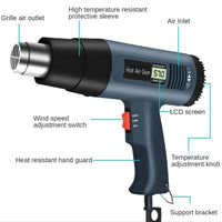 Thumbnail for Digital Heat Gun Kit with adjustable temperature settings8