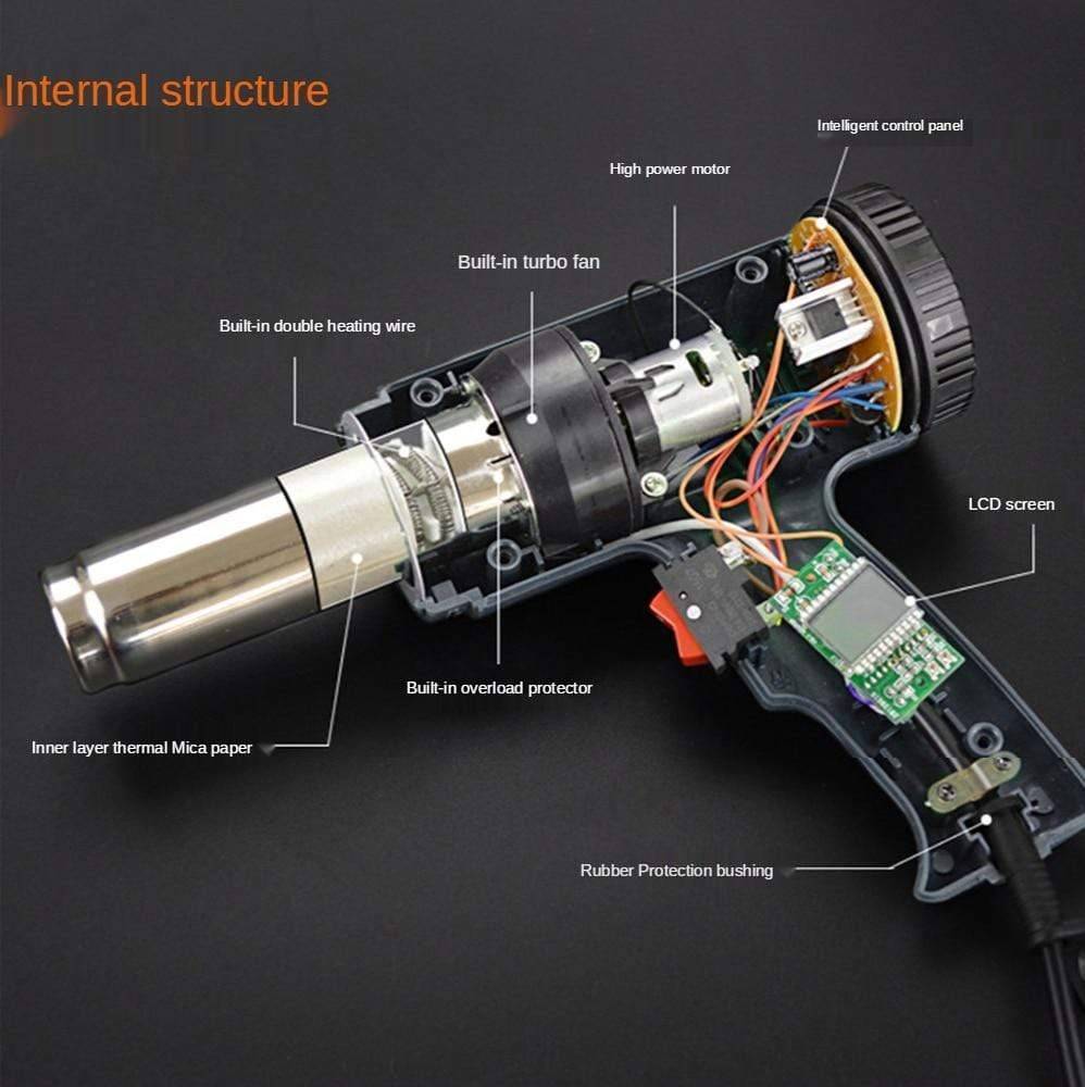Digital Heat Gun Kit with adjustable temperature settings0