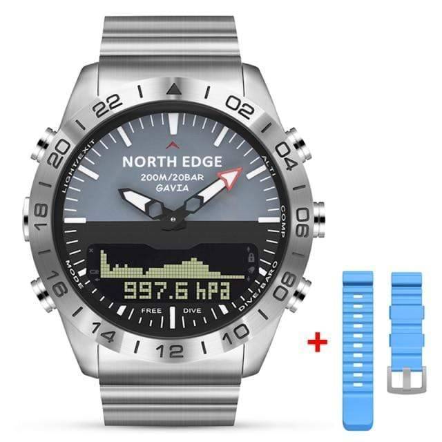 Survival Gears Depot Digital Watches Blue Rubber Luxury Dive Digital Watch