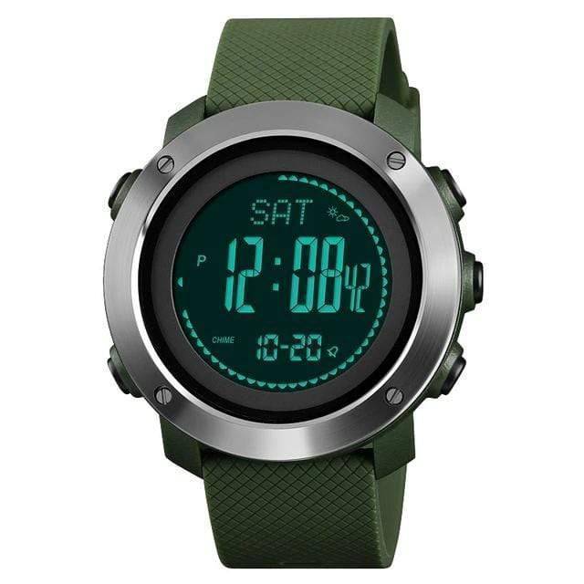 Skmei Watch Store Digital Watches Green Digital Sports Hiking Wristwatch