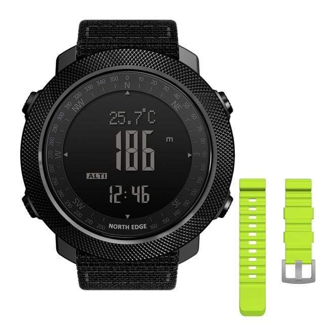 Survival Gears Depot Digital Watches Green Military Altimeter Watch