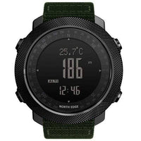 Thumbnail for Survival Gears Depot Digital Watches Green Nylon Strap Military Altimeter Watch