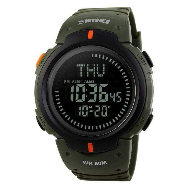 Survival Gears Depot Digital Watches Green Outdoor Compass Digital Watch