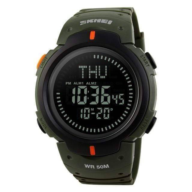 Survival Gears Depot Digital Watches Green Outdoor Compass Digital Watch