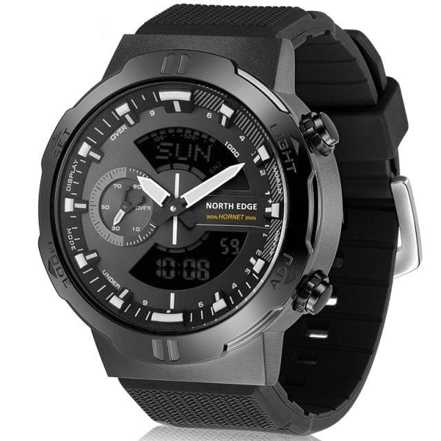 Survival Gears Depot Digital Watches Grey World Time Illuminator Wristwatch