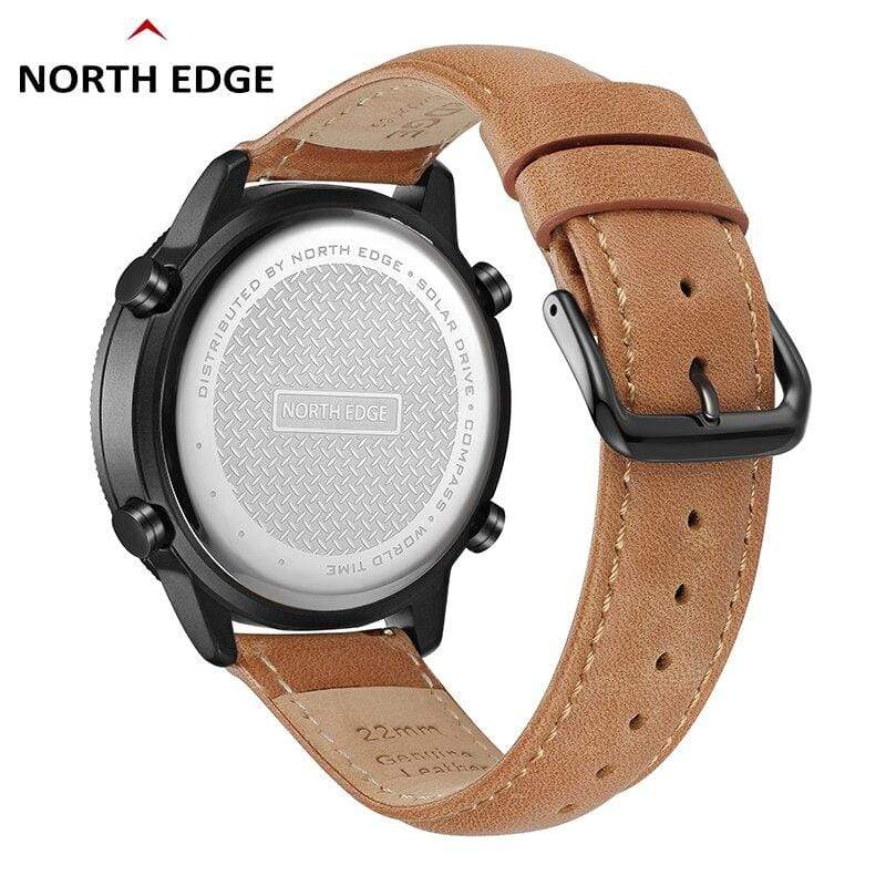 NORTH EDGE Official Store Digital Watches NORTH EDGE Men Digital Solar Watch Mens Outdoor Sport Watches Full Metal Waterproof 50M Compass Countdown Stopwatch Smart Watch|Digital Watches|