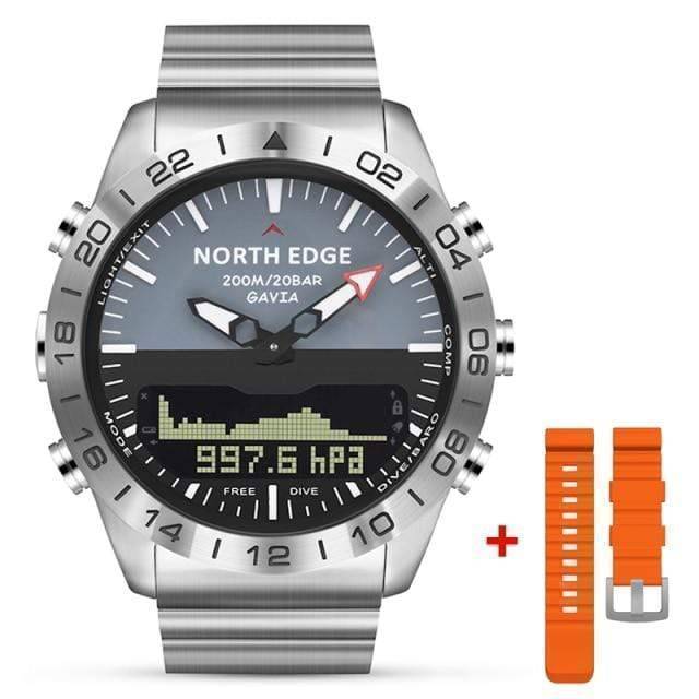 Survival Gears Depot Digital Watches Orange Rubber Luxury Dive Digital Watch