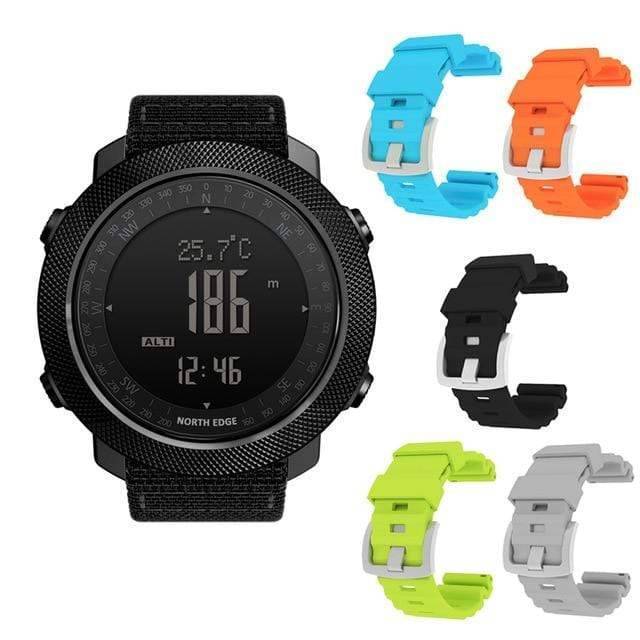 Survival Gears Depot Digital Watches Watch w/ 5pc Strap Military Altimeter Watch