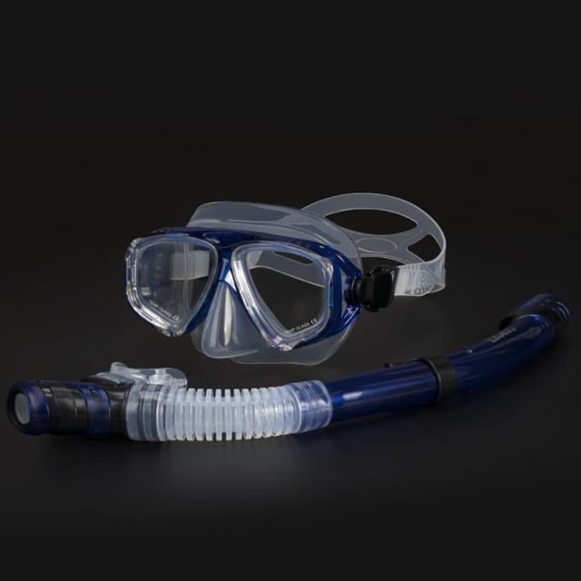 Survival Gears Depot Diving Masks Blue Anti Fog Goggles with Snorkel