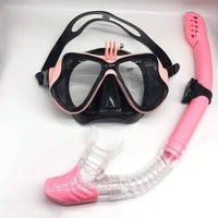 Thumbnail for Survival Gears Depot Diving Masks Pink Snorkeling Mask Snorkel Tube Set