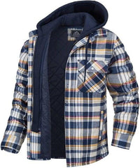 Thumbnail for Survival Gears Depot Dress Shirts Yellow / S Quilted Lined Flannel Shirt Jacket