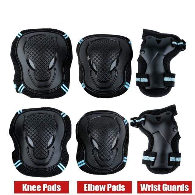 Survival Gears Depot Elbow & Knee Pads Blue / S Cycling Protective Gear Set (6pcs)