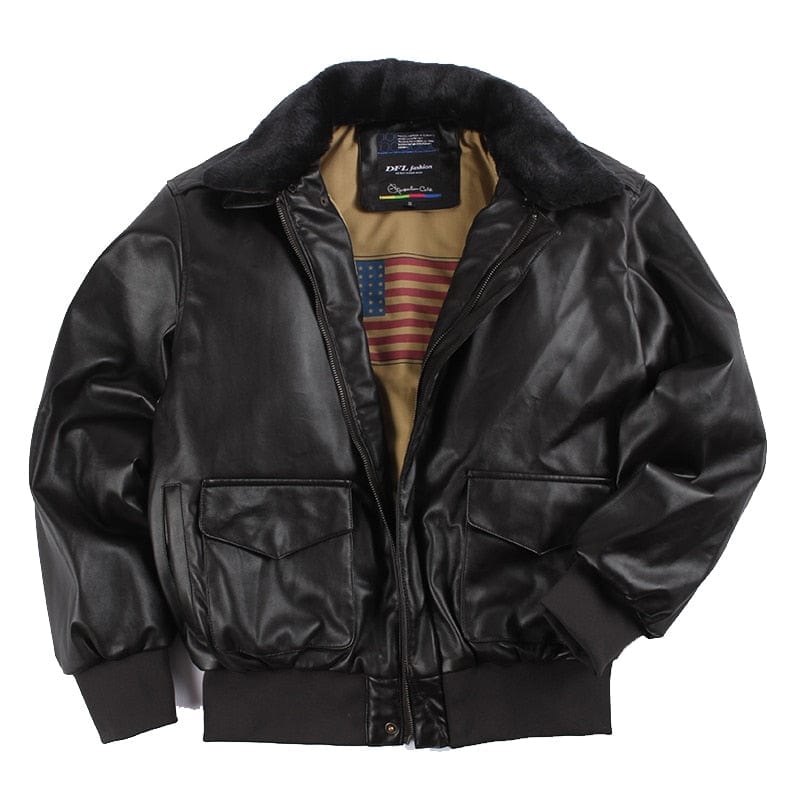 Survival Gears Depot Faux Leather Coats Air Force Vintage Letterman Jacket