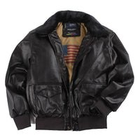 Thumbnail for Survival Gears Depot Faux Leather Coats Air Force Vintage Letterman Jacket