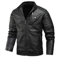 Thumbnail for Survival Gears Depot Faux Leather Coats Black / S Lincoln Tactical Leather Jacket