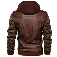 Thumbnail for Survival Gears Depot Faux Leather Coats Casual Biker Leather Jacket