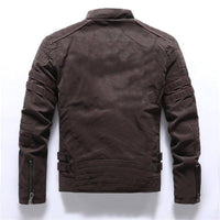 Thumbnail for Survival Gears Depot Faux Leather Coats Inner Fleece PU Faux Leather Jacket