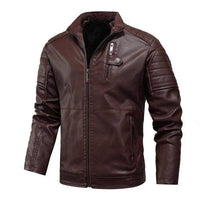 Thumbnail for Survival Gears Depot Faux Leather Coats Red / S Lincoln Tactical Leather Jacket