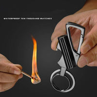 Thumbnail for Survival Gears Depot Fire Starter Waterproof  Permanent Match Lighter Carabiner Style