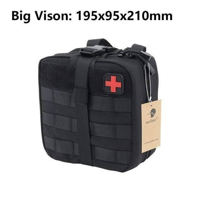 Survival Gears Depot First Aid Kit BK BIG SIZE First Aid Pouch Molle Patch Bag / Tactical Medical Kit