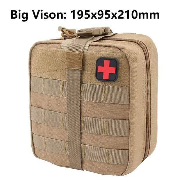 Survival Gears Depot First Aid Kit DE BIG SIZE First Aid Pouch Molle Patch Bag / Tactical Medical Kit