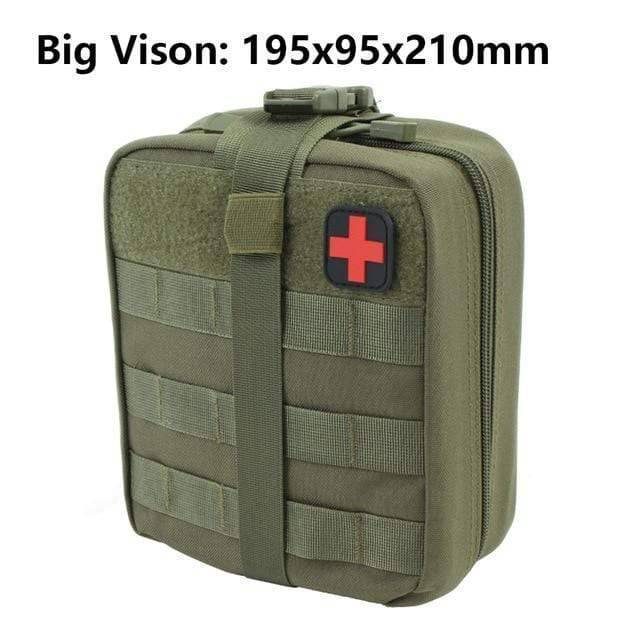 Survival Gears Depot First Aid Kit OD BIG SIZE First Aid Pouch Molle Patch Bag / Tactical Medical Kit
