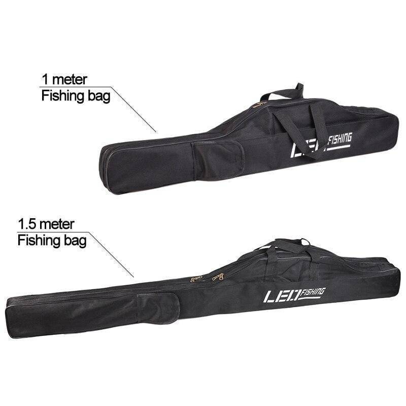 Survival Gears Depot Fishing Bags 100/150cm Folding Fishing Bag Oxford Fishing Pole Bag Fishing Rod Reel Lure Bag Fishing Tackle Storage Bags|Fishing Bags