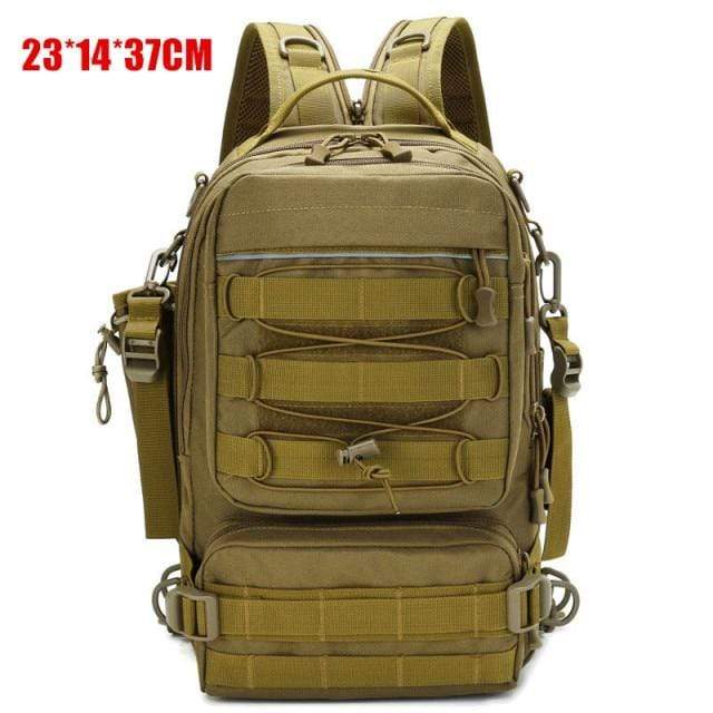 Survival Gears Depot Fishing Bags Brown 02 Tactical Large Fishing Tackle Bag