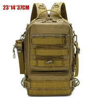 Thumbnail for Survival Gears Depot Fishing Bags Brown 02 Tactical Large Fishing Tackle Bag