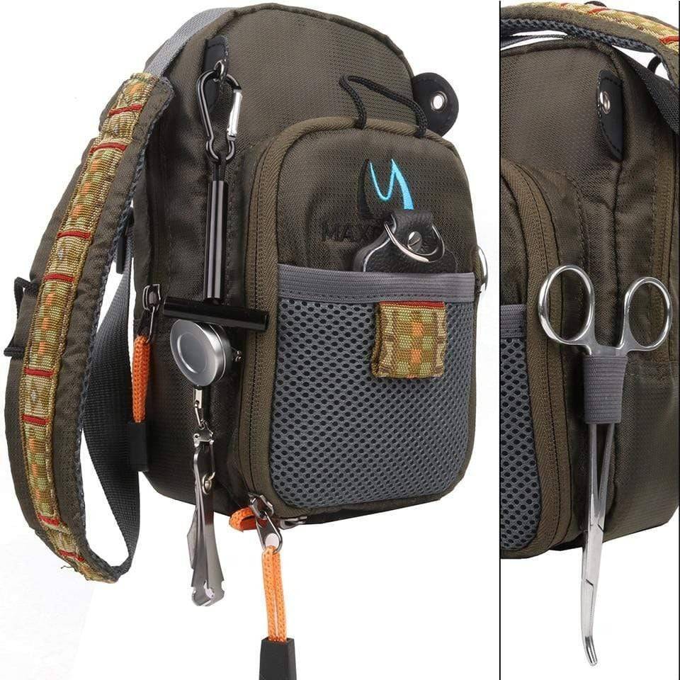 Premium Fly Fishing Bag with Multi-Tool Accessory Pockets