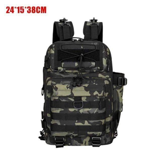 Survival Gears Depot Fishing Bags GN Camo 01 Tactical Large Fishing Tackle Bag