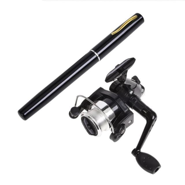 Survival Gears Depot Fishing Rods black Portable Pen-type Fishing Rod