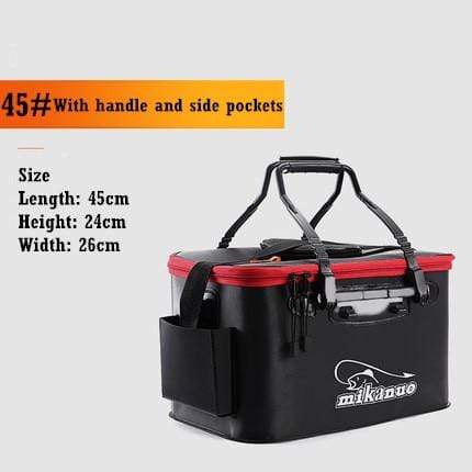 Survival Gears Depot Fishing Tackle Boxes 45cm 28L Portable Fishing Tank Bucket