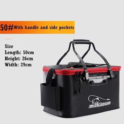 Survival Gears Depot Fishing Tackle Boxes 50cm 35L Portable Fishing Tank Bucket