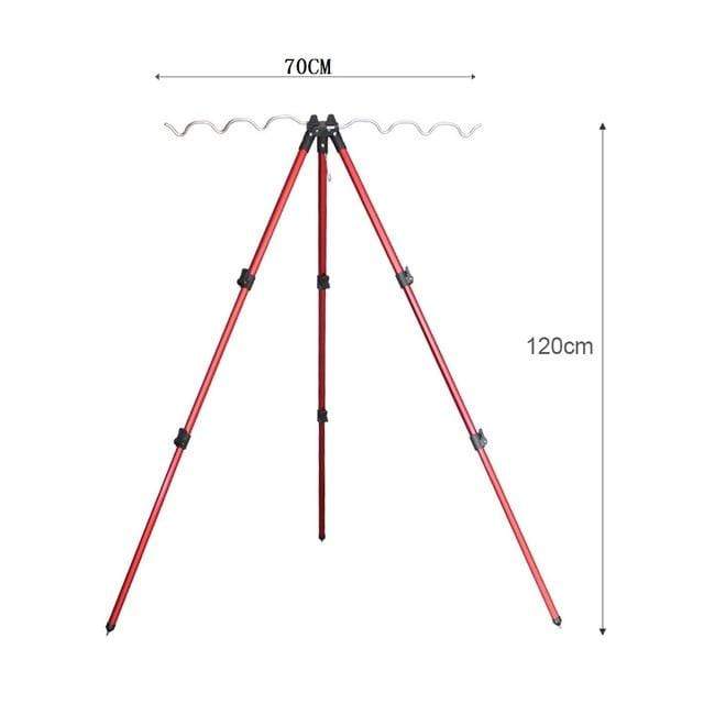 Survival Gears Depot Fishing Tools B Type-Red / China Telescopic Groove Fishing Rods Holder