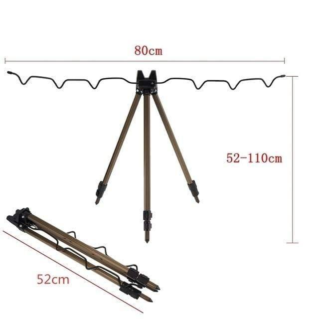 Survival Gears Depot Fishing Tools D Type-Coffee / China Telescopic Groove Fishing Rods Holder