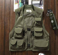 Thumbnail for Survival Gears Depot Fishing Vests Army Green / M Multi-Pocket Fishing Hunting Vest