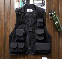 Thumbnail for Survival Gears Depot Fishing Vests Black / M Multi-Pocket Fishing Hunting Vest