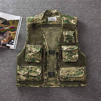 Thumbnail for Survival Gears Depot Fishing Vests Camo Green / M Multi-Pocket Fishing Hunting Vest