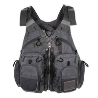 Thumbnail for Survival Gears Depot Fishing Vests Grey with no foam Outdoor Sport Fishing Life Vest