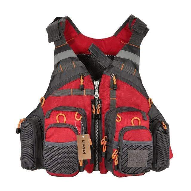 Survival Gears Depot Fishing Vests Red with no foam Outdoor Sport Fishing Life Vest