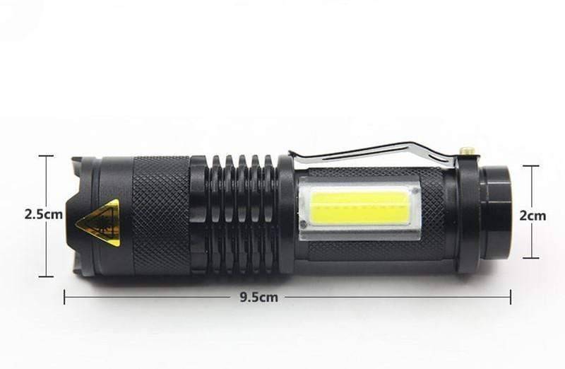 3800LM XML-Q5 COB LED portable flashlight with high intensity brightness2