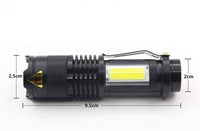 Thumbnail for 3800LM XML-Q5 COB LED portable flashlight with high intensity brightness2