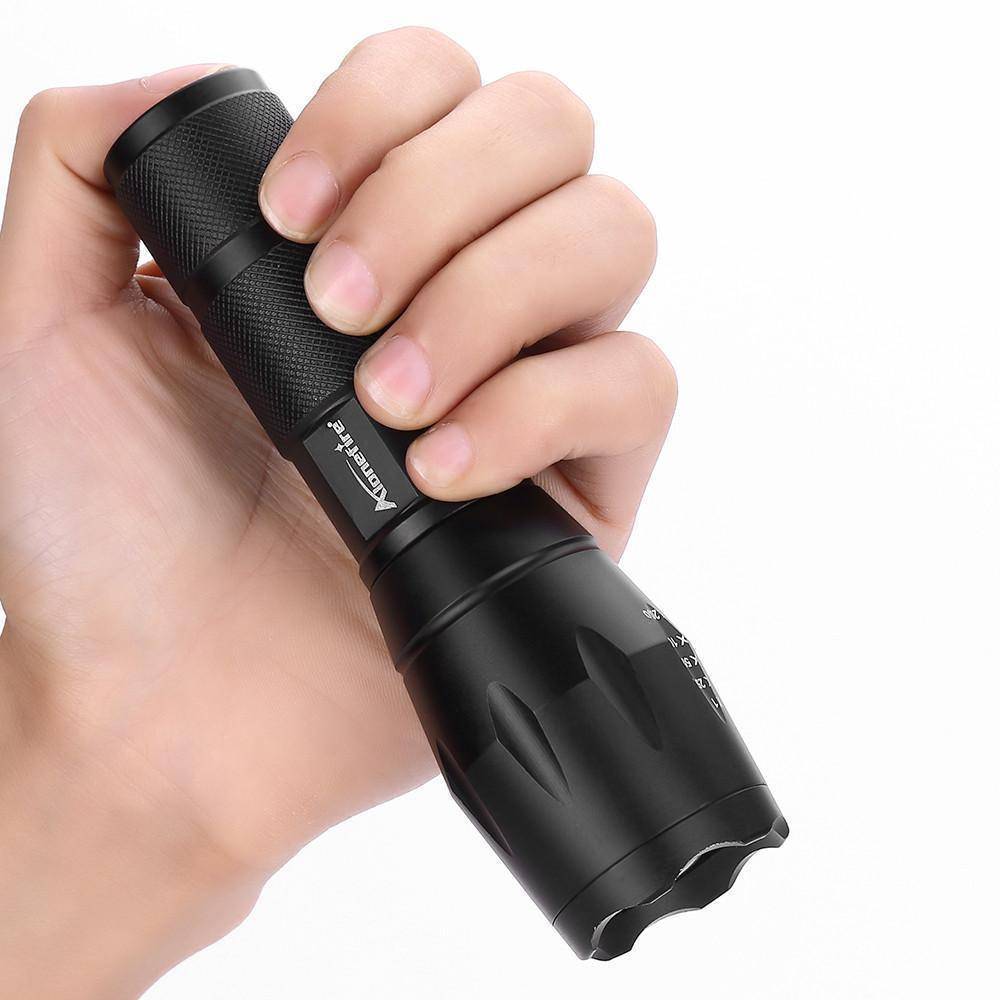 Zoomable High-Intensity Aluminum Zoomable LED Flashlight for Outdoor Use ...